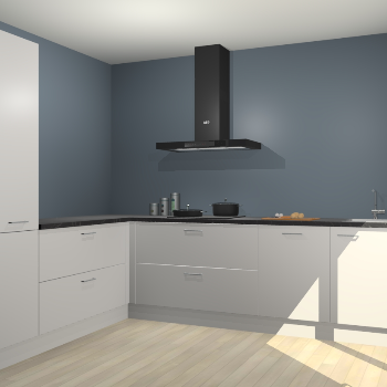 Zijdegrijze keuken Antibes 62113