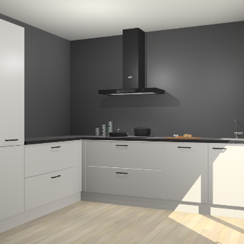 Zijdegrijze keuken Antibes 62116