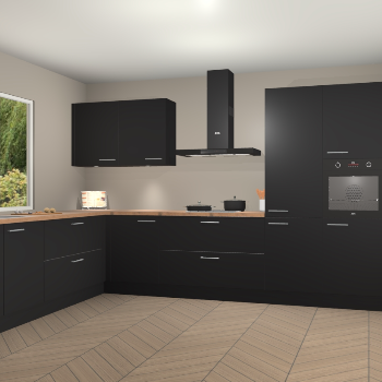 Zwarte keuken Debrecen 69597