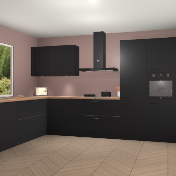 Zwarte keuken Debrecen 69601