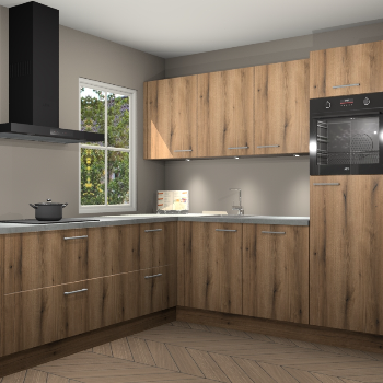 Goud eiken keuken Leeds 85085