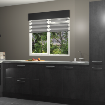 Beton Zwarte keuken Luzern 61877