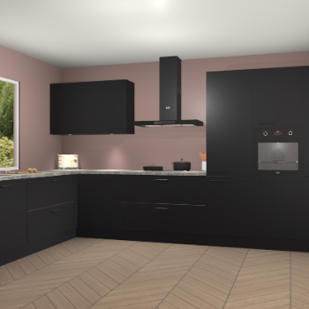 Zwarte keuken Debrecen 70087