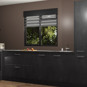 Beton Zwarte keuken Luzern 61897