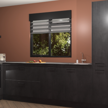 Beton Zwarte keuken Luzern 61899