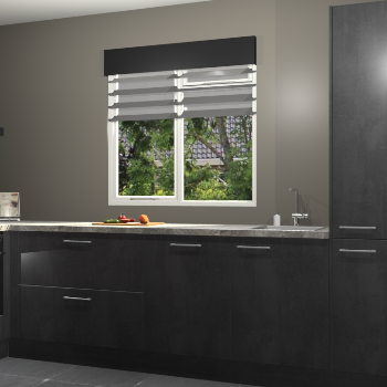 Beton Zwarte keuken Luzern 61908