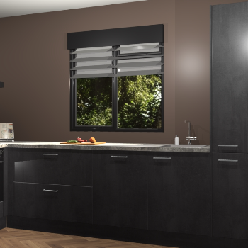 Beton Zwarte keuken Luzern 61909