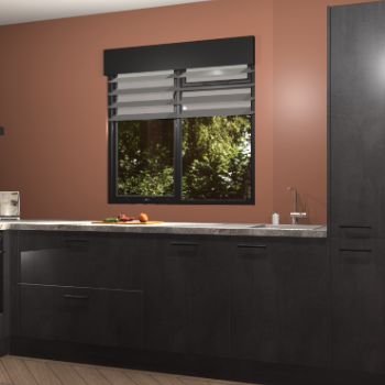 Beton Zwarte keuken Luzern 61911