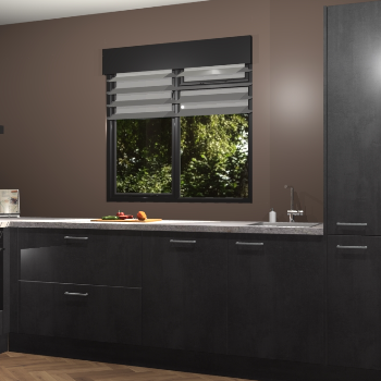 Beton Zwarte keuken Luzern 61949