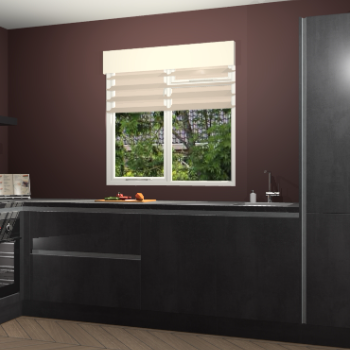 Beton Zwarte greeploze keuken Luzern 61976