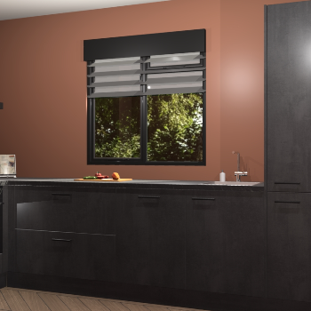 Beton Zwarte keuken Luzern 61978