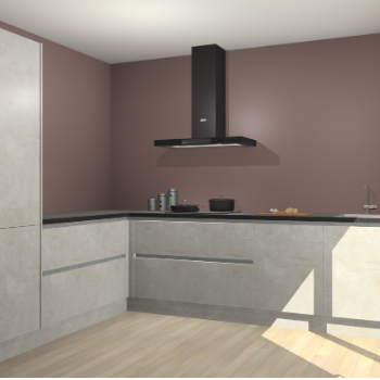 Beton Opal greeploze keuken Antibes 62420