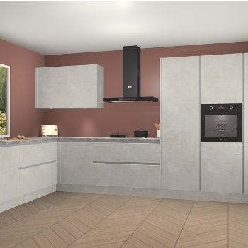 Beton Opal greeploze keuken Debrecen 70346