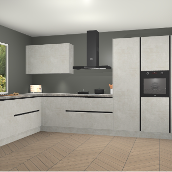 Beton Opal greeploze keuken Debrecen 70349