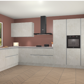 Beton Opal greeploze keuken Debrecen 70352