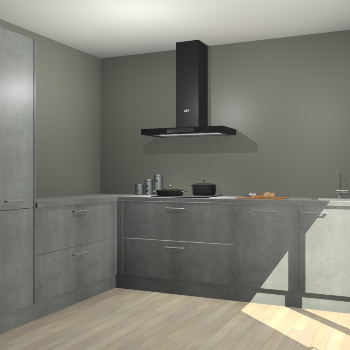 Beton Parelgrijs keuken Antibes 62556