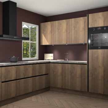 Chocolade eiken greeploze keuken Leeds 85146