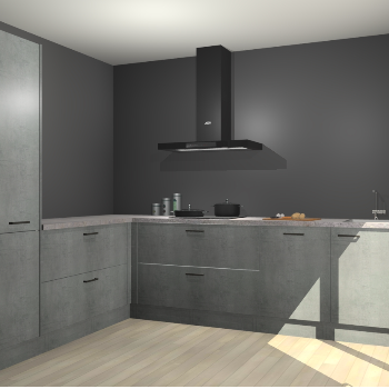 Beton Parelgrijs keuken Antibes 62622