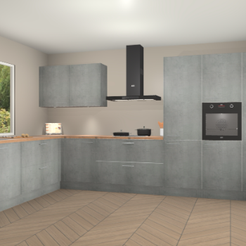 Beton Parelgrijs keuken Debrecen 70296