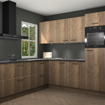 Chocolade eiken keuken Leeds 85160