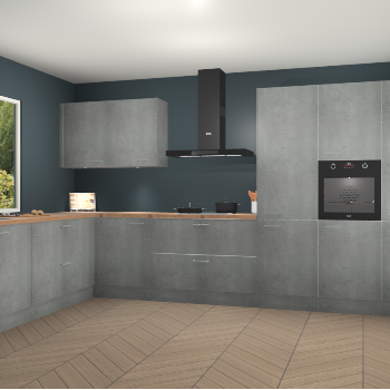 Beton Parelgrijs keuken Debrecen 70298