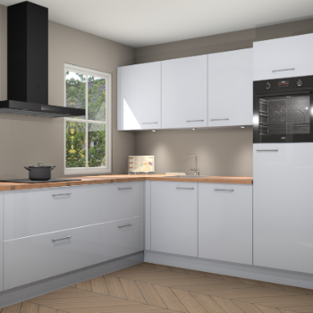 Sneeuwwitte hoogglans keuken Leeds 85168