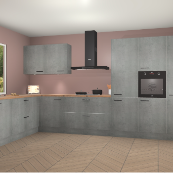 Beton Parelgrijs keuken Debrecen 70302