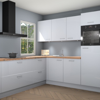 Sneeuwwitte hoogglans keuken Leeds 85169