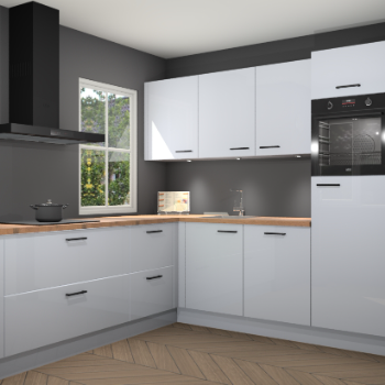 Sneeuwwitte hoogglans keuken Leeds 85176