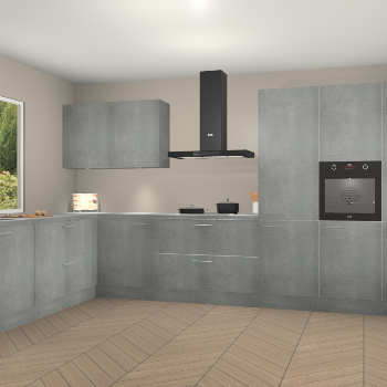 Beton Parelgrijs keuken Debrecen 70370