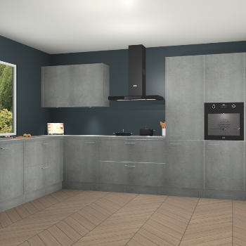 Beton Parelgrijs keuken Debrecen 70371