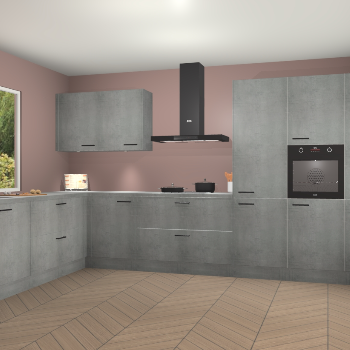 Beton Parelgrijs keuken Debrecen 70373