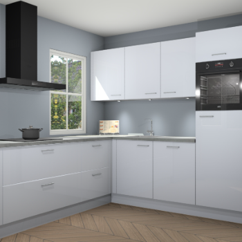 Sneeuwwitte hoogglans keuken Leeds 85209