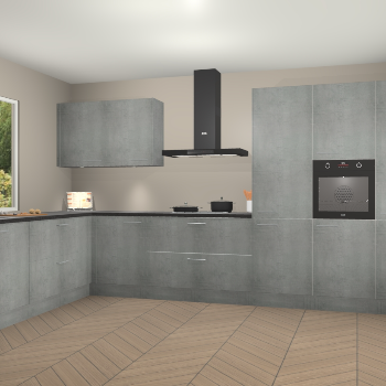 Beton Parelgrijs keuken Debrecen 70376