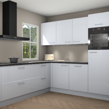 Sneeuwwitte hoogglans keuken Leeds 85260