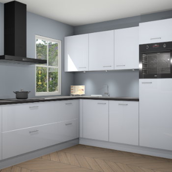 Sneeuwwitte hoogglans keuken Leeds 85261