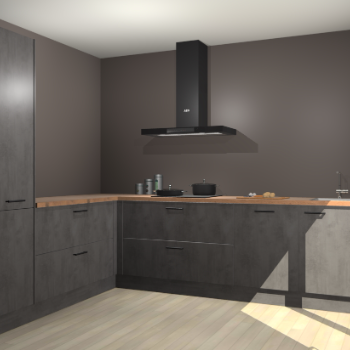 Beton Antraciet keuken Antibes 62656