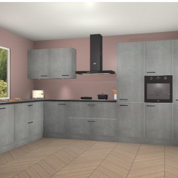 Beton Parelgrijs keuken Debrecen 70379