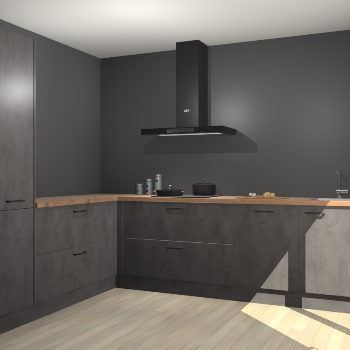 Beton Antraciet keuken Antibes 62657