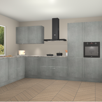 Beton Parelgrijs keuken Debrecen 70382