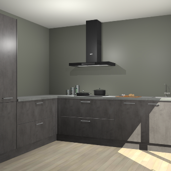 Beton Antraciet keuken Antibes 62670