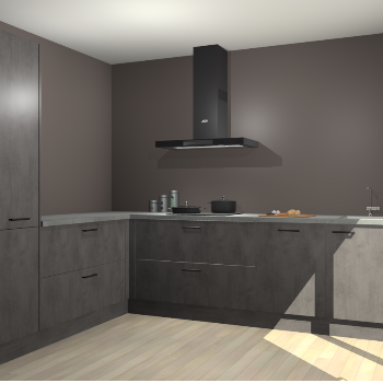 Beton Antraciet keuken Antibes 62673