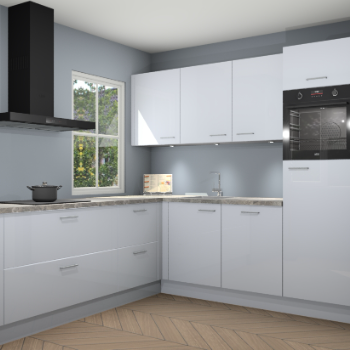 Sneeuwwitte hoogglans keuken Leeds 85267