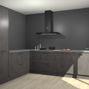 Beton Antraciet keuken Antibes 62674