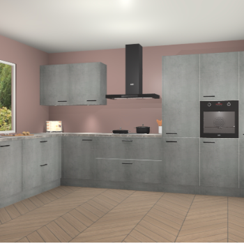 Beton Parelgrijs keuken Debrecen 70385