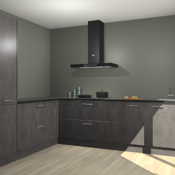 Beton Antraciet keuken Antibes 62719