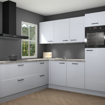 Sneeuwwitte hoogglans keuken Leeds 85269