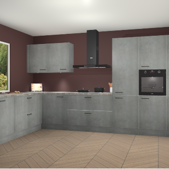 Beton Parelgrijs keuken Debrecen 70386