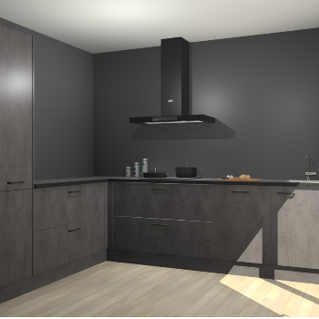 Beton Antraciet keuken Antibes 62724