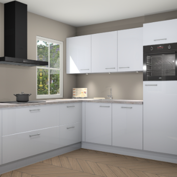 Sneeuwwitte hoogglans keuken Leeds 85272